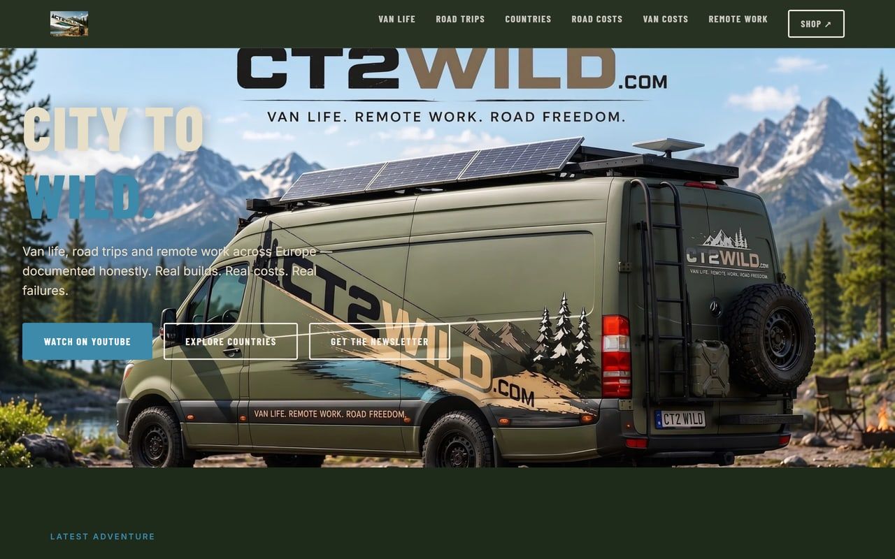 CT2Wild, van life and road trip media site