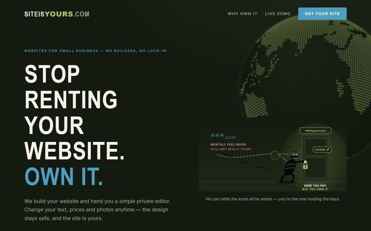 SiteIsYours offer page